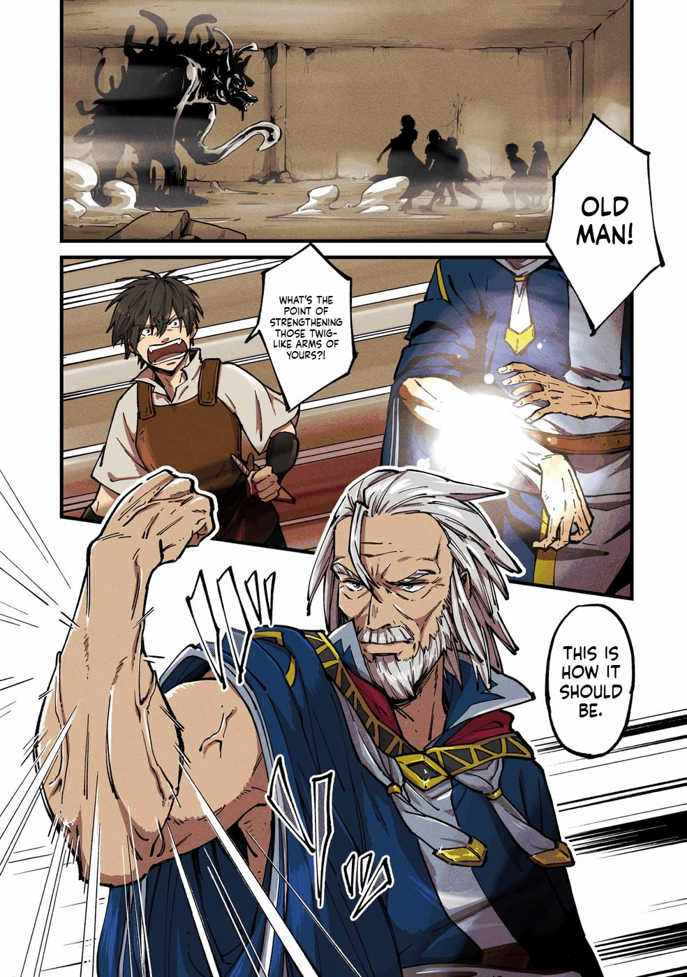A Mysterious Old Wizard Who Only Uses Rudimentary Magic Goes on a Journey Chapter 1 Page 2