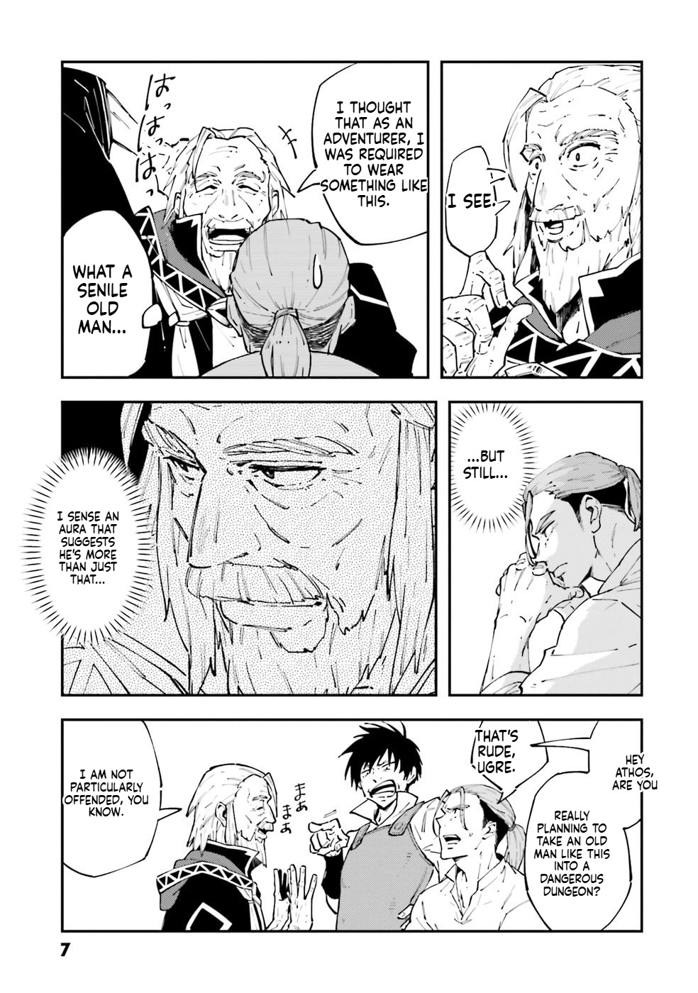 A Mysterious Old Wizard Who Only Uses Rudimentary Magic Goes on a Journey Chapter 1 Page 8