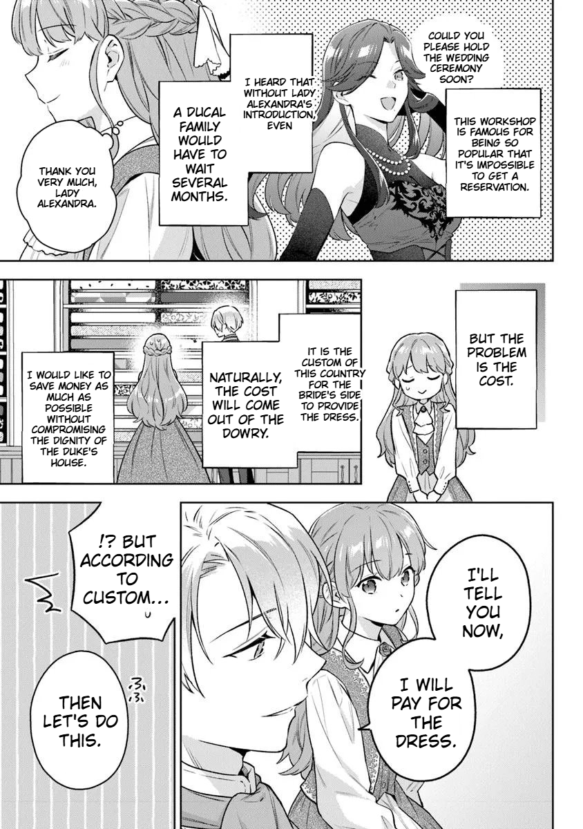 An Incompetent Woman Wants to Be a Villainess ~The Daughter Who Married as a Substitute for Her Stepsister Didn't Notice the Duke's Doting Chapter 19.1 Page 8