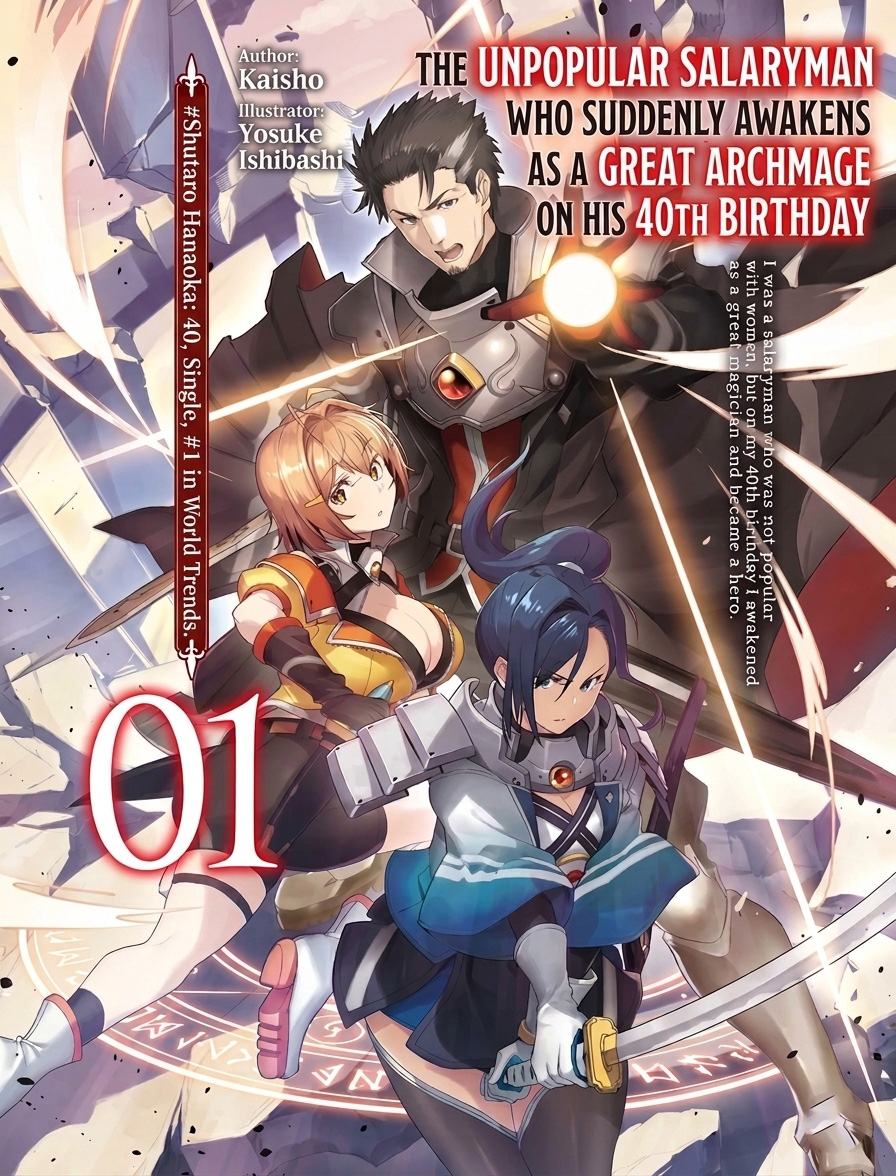 Cover of The Unpopular Salaryman Who Suddenly Awakens as a Great Archmage on His 40th Birthday