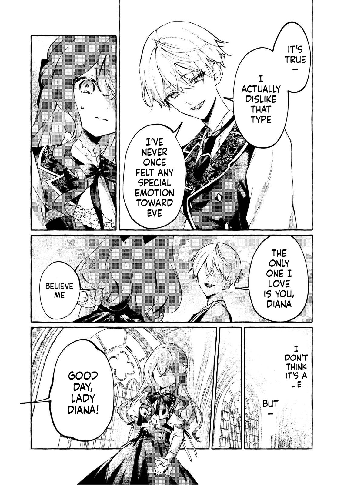 I Didn't Want to Be Killed, so I Admired My Villainous Fiancé, but for Some Reason He Fell in Love With Me Chapter 4 Page 14