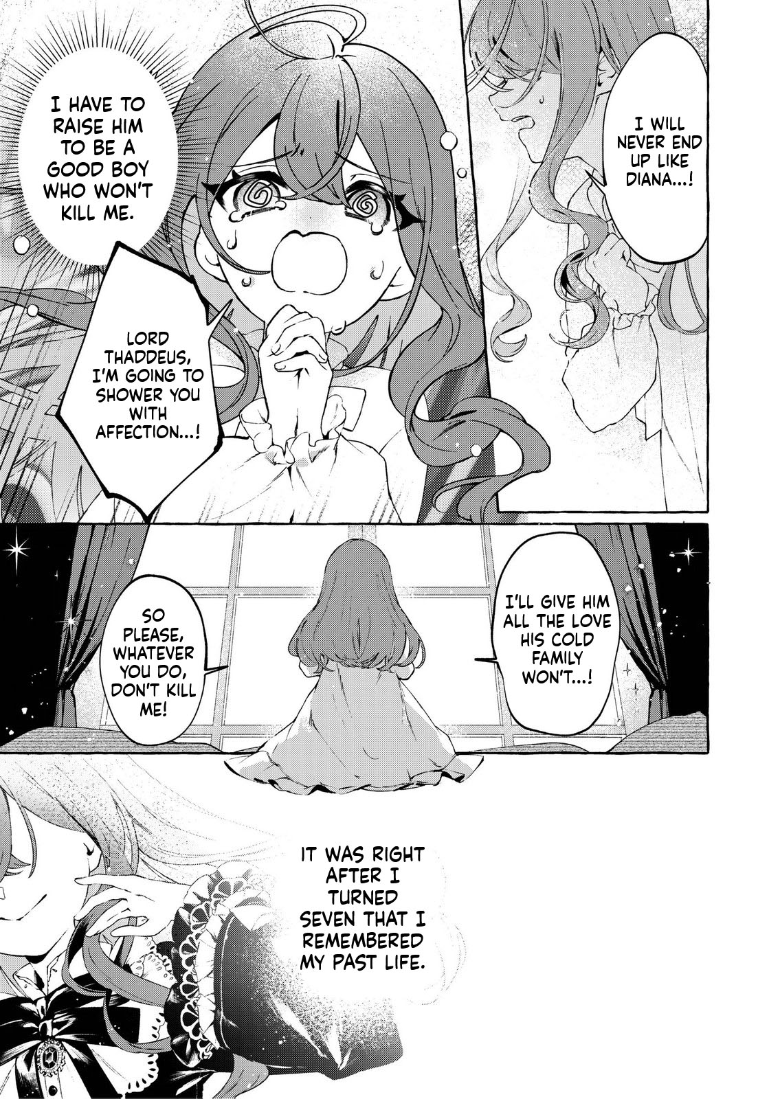 I Didn't Want to Be Killed, so I Admired My Villainous Fiancé, but for Some Reason He Fell in Love With Me Chapter 1 Page 8