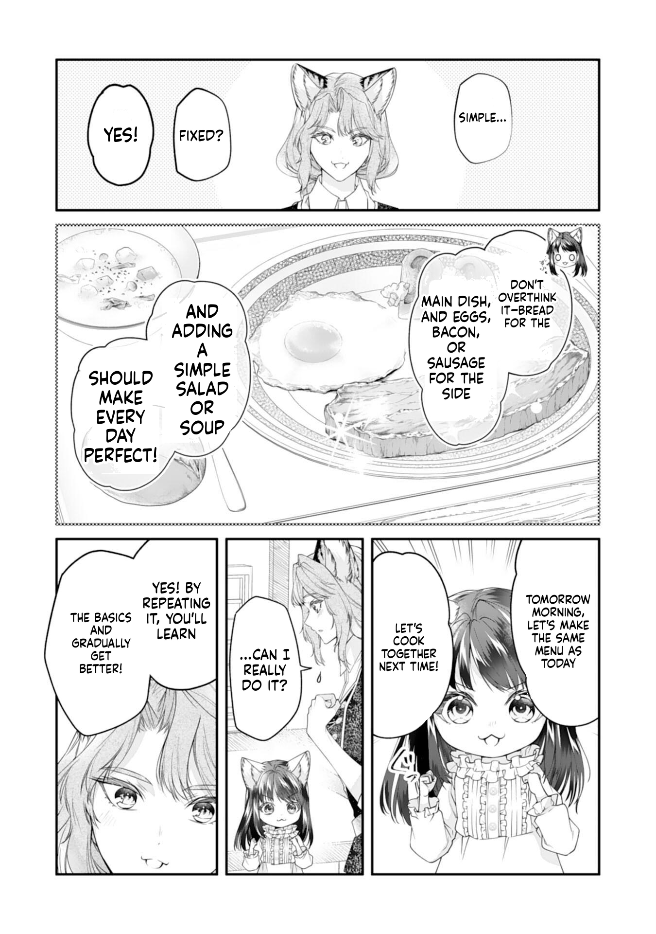 Neko Neko Little Girl's Heartfelt Meals: Cooking for the Fluffy Ones in Another World! Chapter 4 Page 13