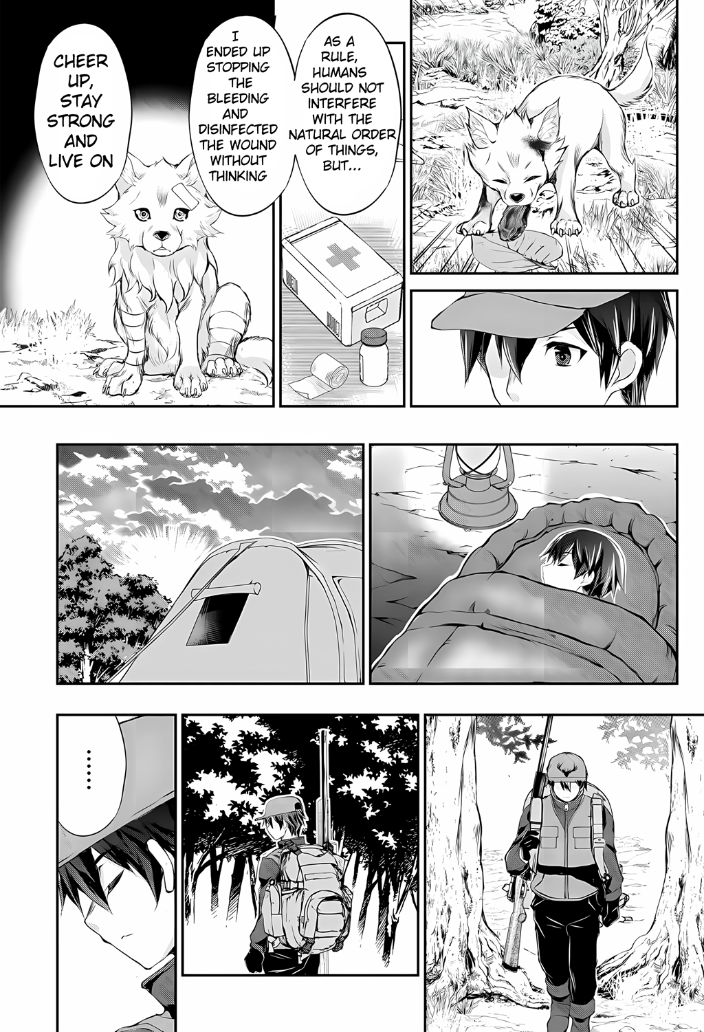 Take Good Care of What You Pick Up A Man Favored by a Wolf Pup: A Story of His Journey to Another World Chapter 1 Page 8