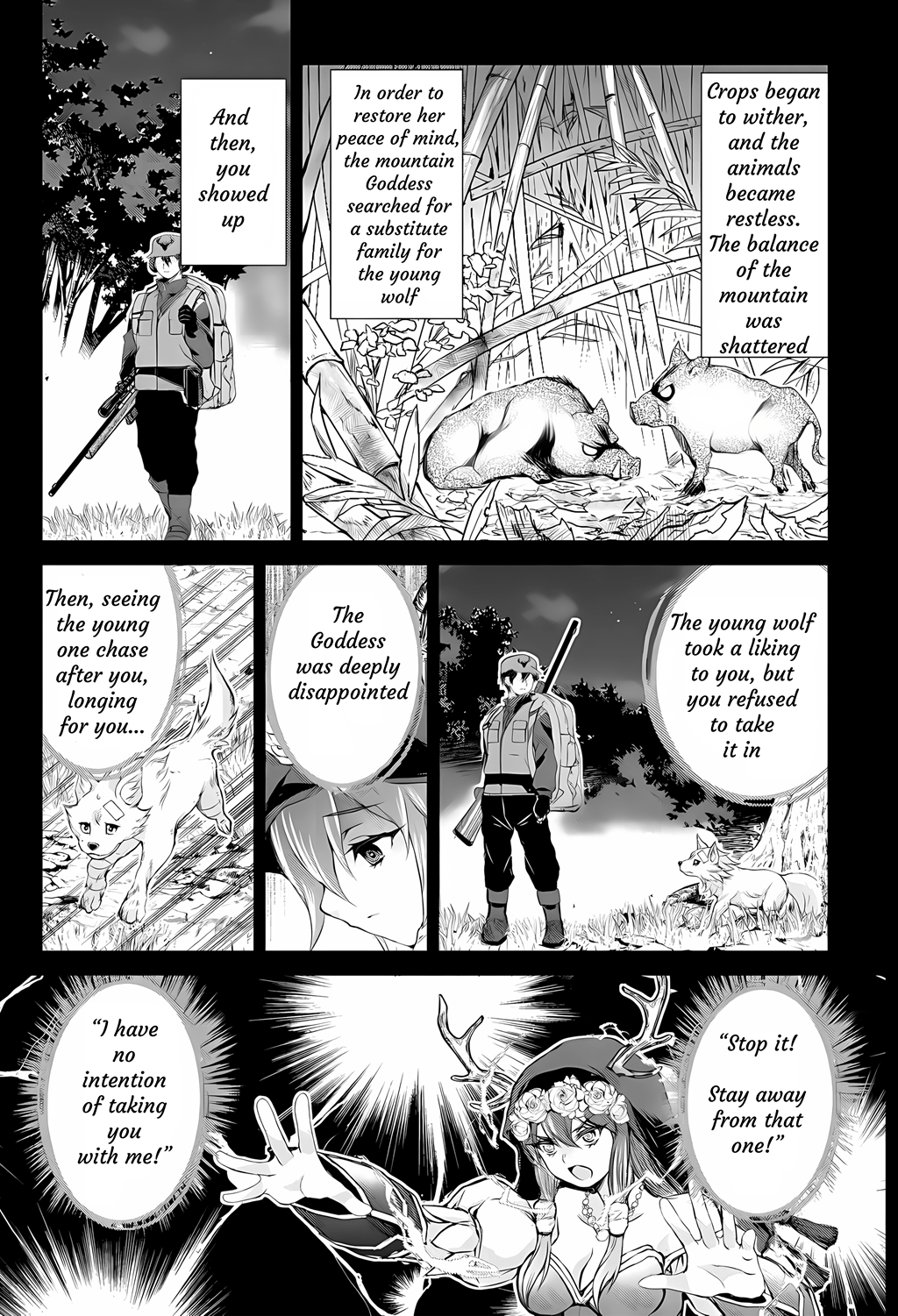 Take Good Care of What You Pick Up A Man Favored by a Wolf Pup: A Story of His Journey to Another World Chapter 1 Page 21