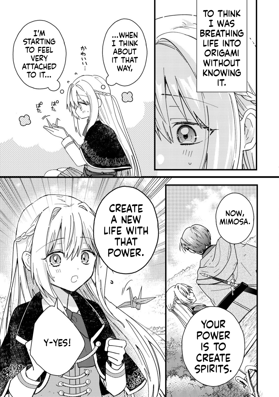 The Diary of Mimosa the Origami Artisan: I Was a Sickly Girl but I Reincarnated into Another World Chapter 2 Page 17