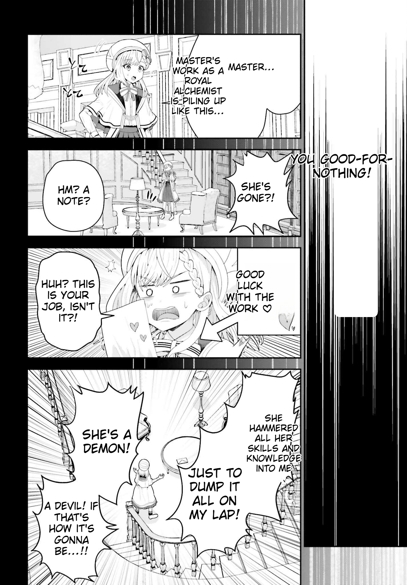 The genius alchemist's leisurely, slow-life journey begins! Chapter 1 Page 4