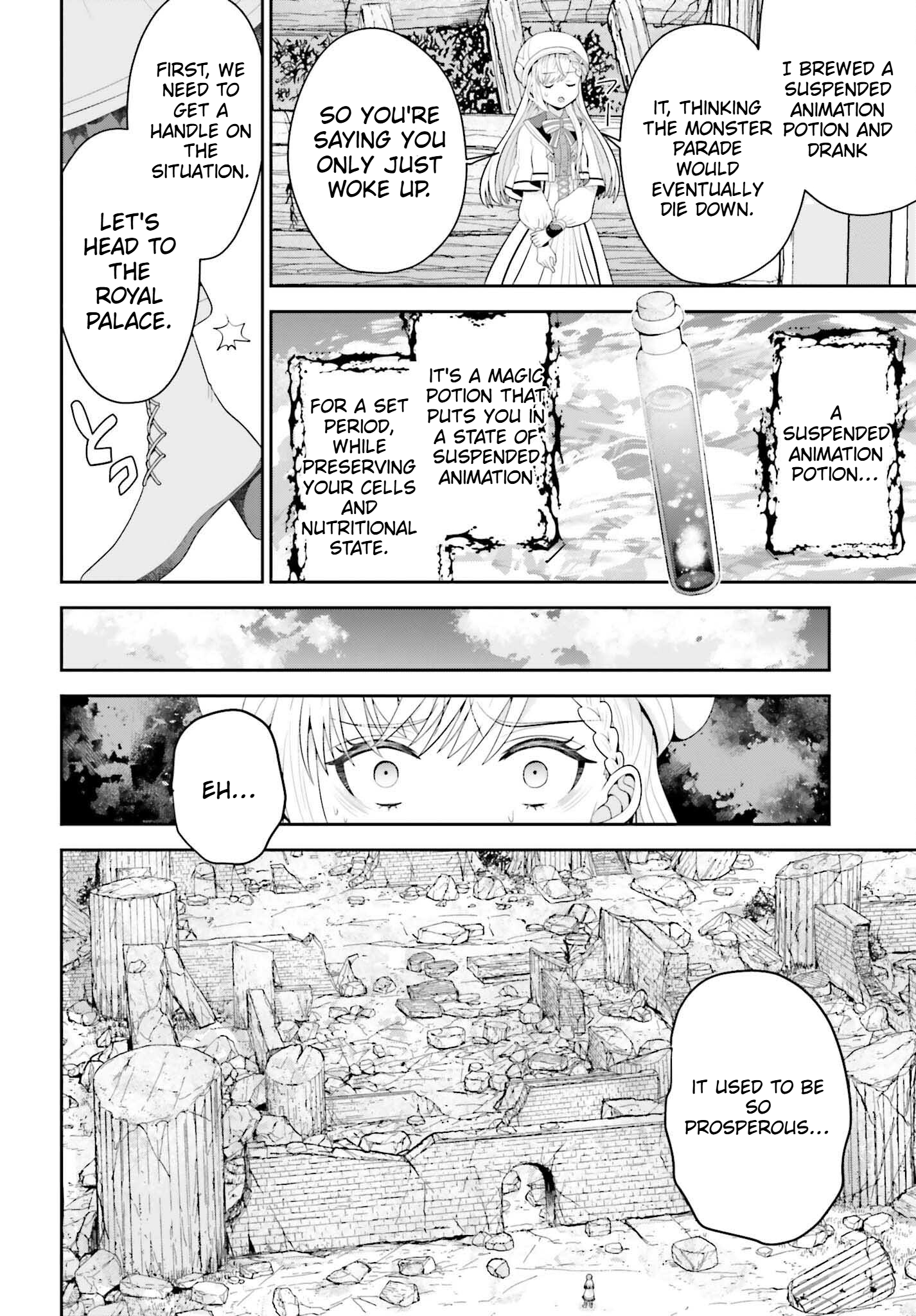 The genius alchemist's leisurely, slow-life journey begins! Chapter 1 Page 16