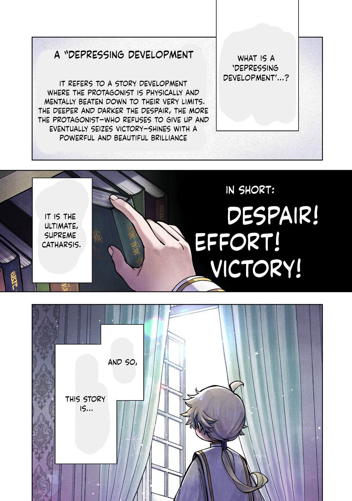 The hero who likes depressive development story VS A kind world Chapter 1 Page 2