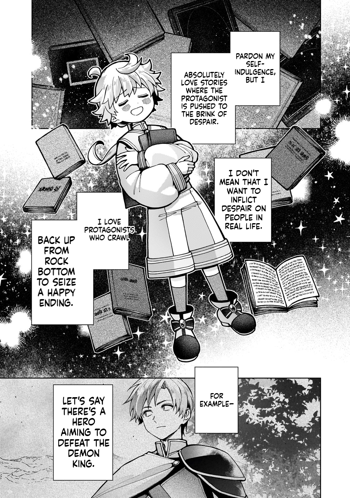 The hero who likes depressive development story VS A kind world Chapter 1 Page 9