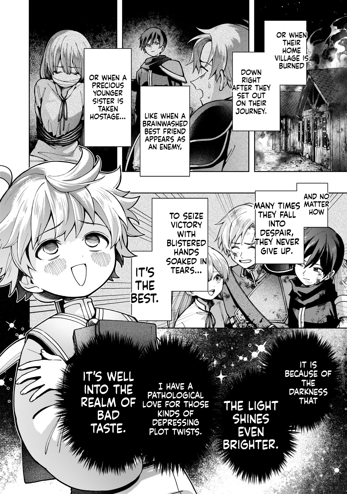 The hero who likes depressive development story VS A kind world Chapter 1 Page 10