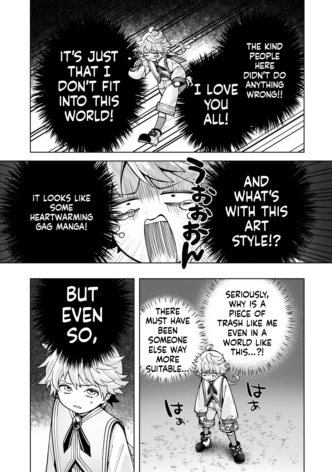 The hero who likes depressive development story VS A kind world Chapter 1 Page 35